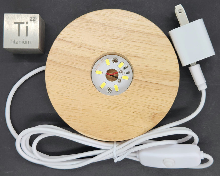 Wooden LED Light Base