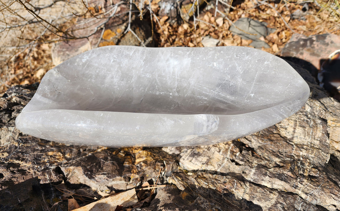 A++ Quality Extra Large Hand-Carved Rose Quartz Bowl | Madagascar