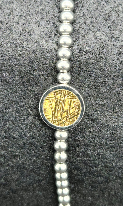 Muonionalusta Meteorite Bracelet with Stretchy Band