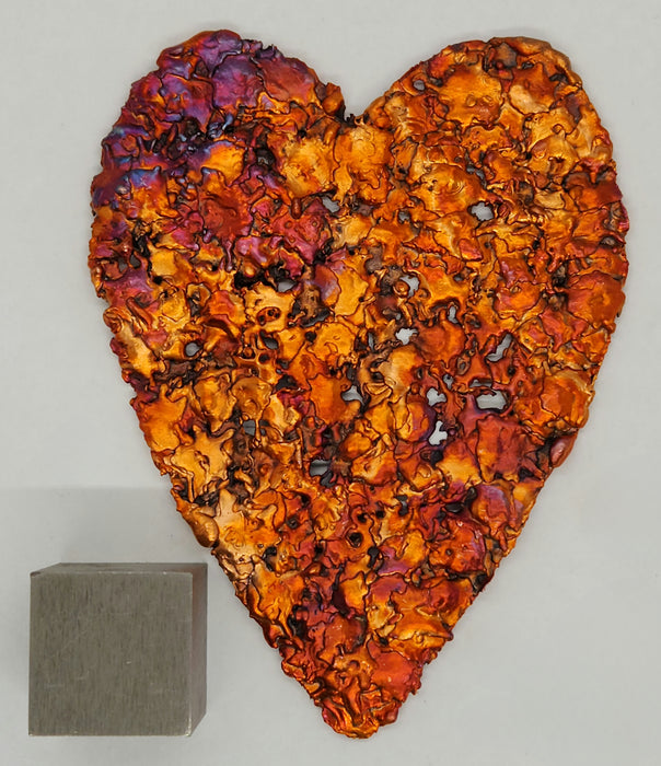 Beautiful Copper Splash Heart | Medium