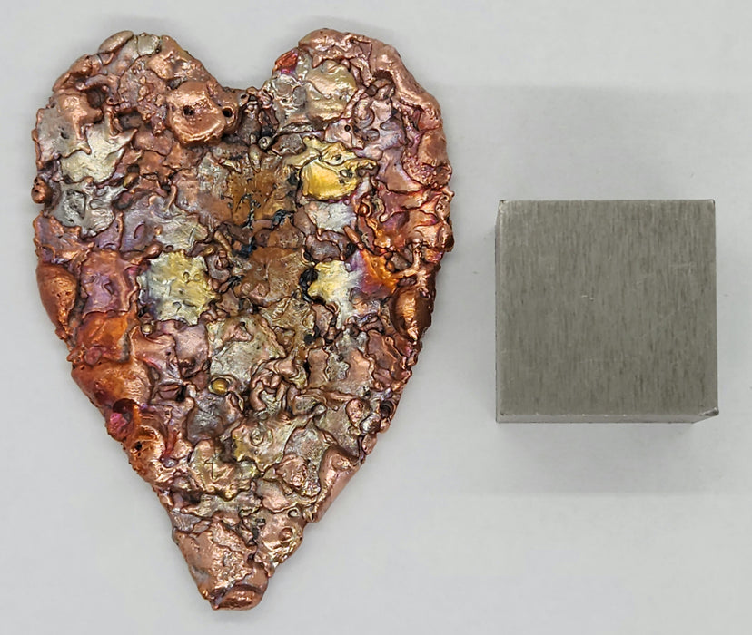 Beautiful Copper Splash Heart | Small