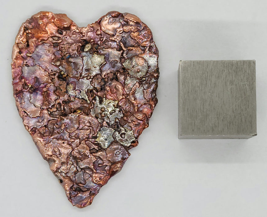 Beautiful Copper Splash Heart | Small