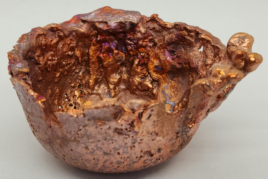 Beautiful Copper Hand Forged Decorative Bowl | Small