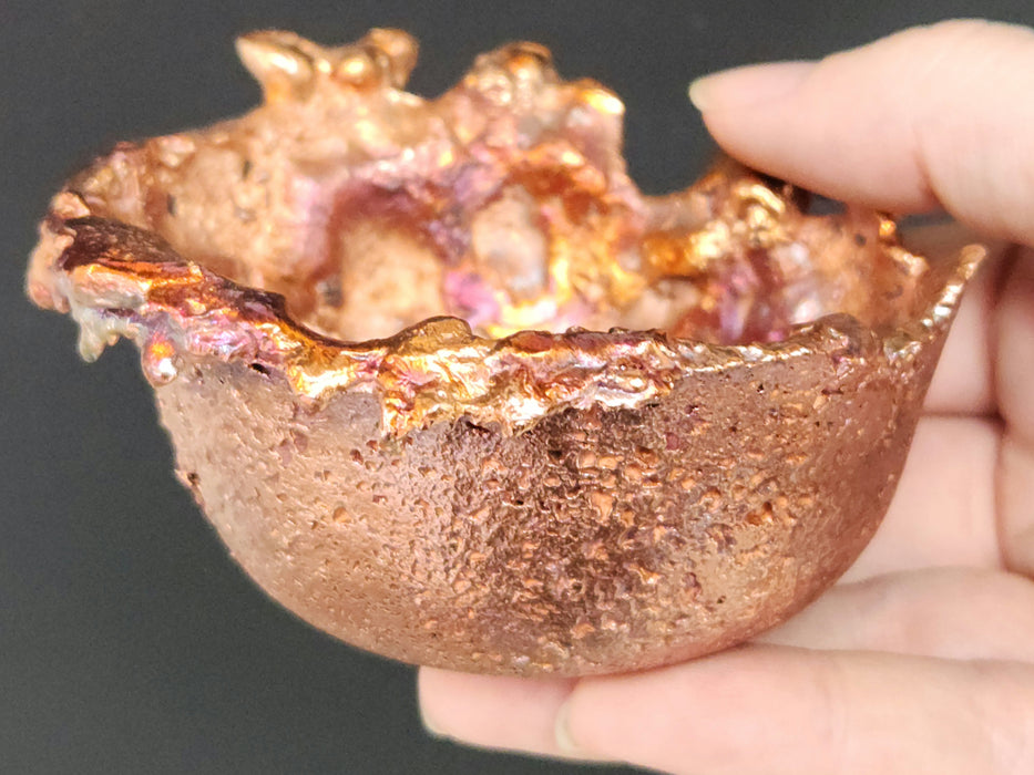 Beautiful Copper Hand Forged Decorative Bowl | Small