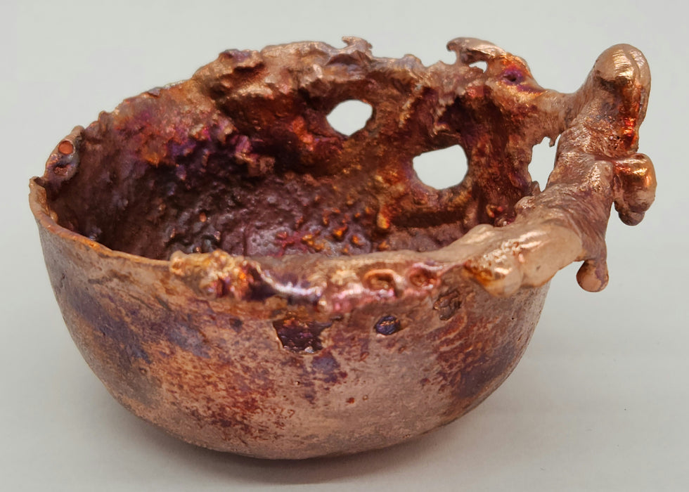 Beautiful Copper Hand Forged Decorative Bowl | Small