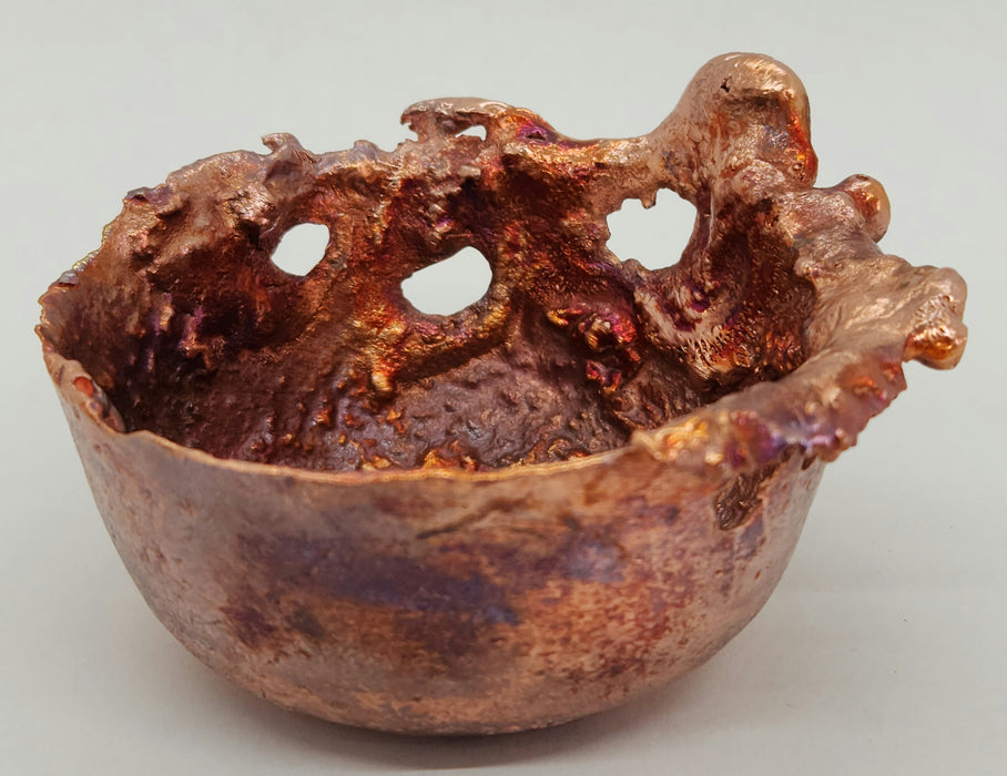 Beautiful Copper Hand Forged Decorative Bowl | Small