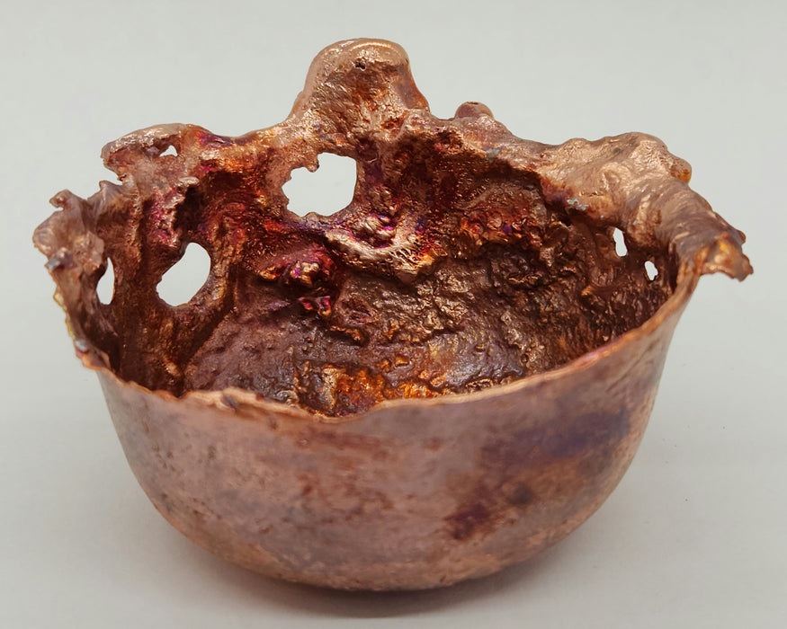 Beautiful Copper Hand Forged Decorative Bowl | Small