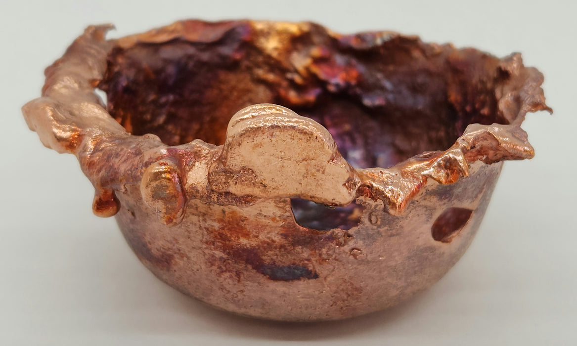 Beautiful Copper Hand Forged Decorative Bowl | Small