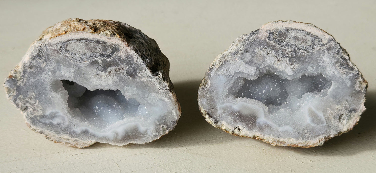 Las Choyas "Coconut" Geode Pair | Mexico