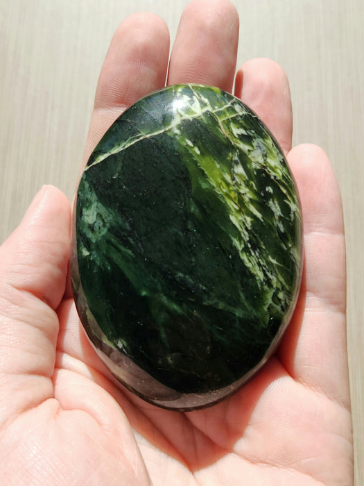 Large Nephrite Jade Palm Stone | Afghanistan
