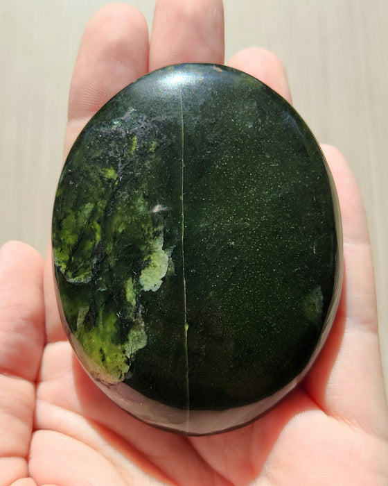 Large Nephrite Jade Palm Stone | Afghanistan