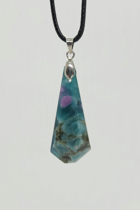Ruby Fuchsite Pendant Necklace
