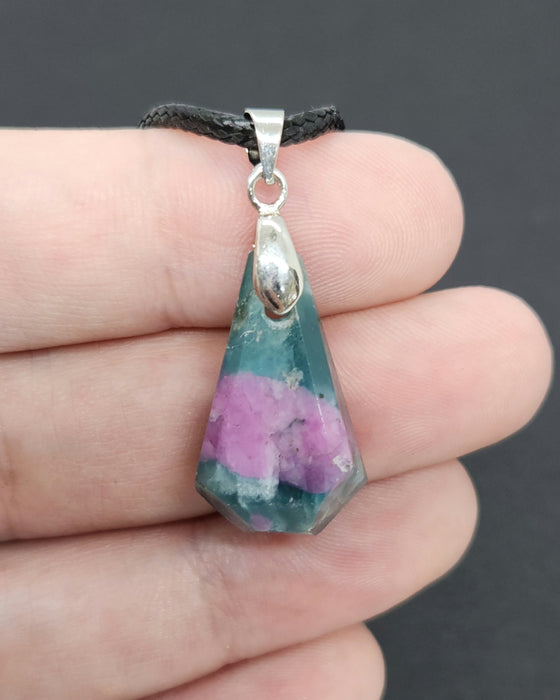 Ruby Fuchsite Pendant Necklace