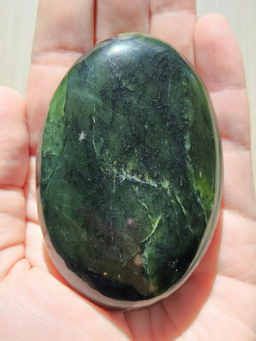 Large Nephrite Jade Palm Stone | Afghanistan
