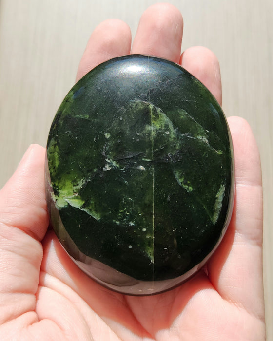 Large Nephrite Jade Palm Stone | Afghanistan