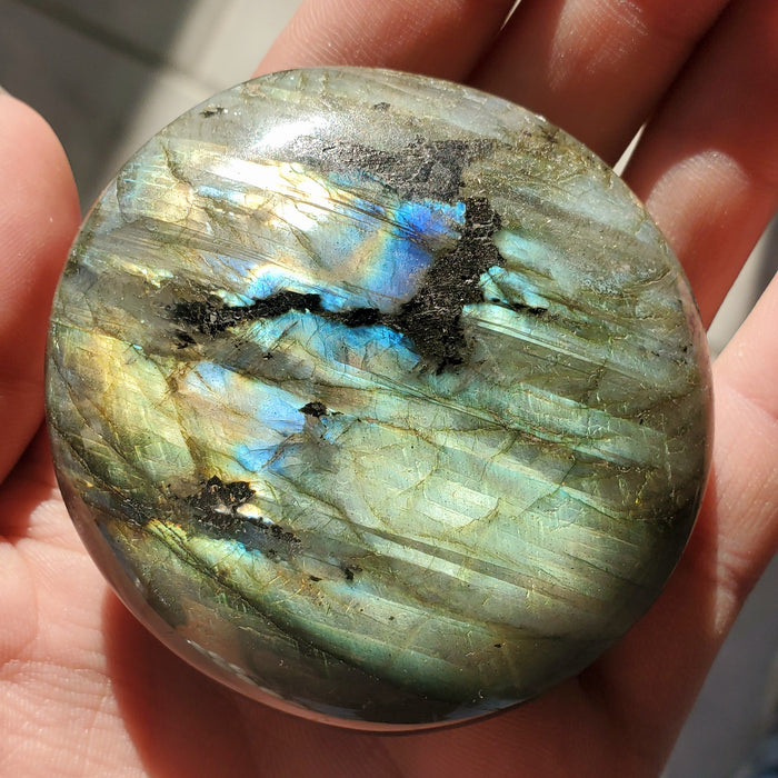 Labradorite Polished Palm Stone (Large) | Madagascar