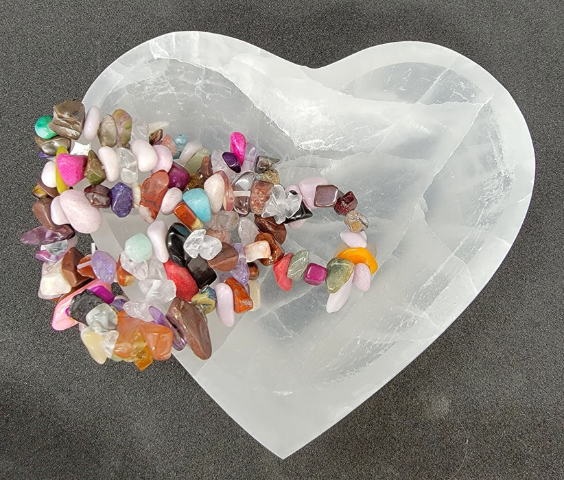 Selenite Heart Cleansing Dish