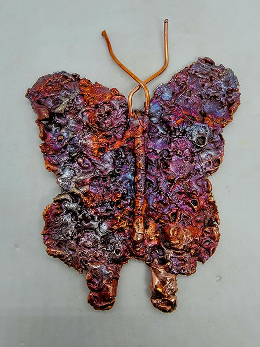 Beautiful Copper Splash Butterfly Art