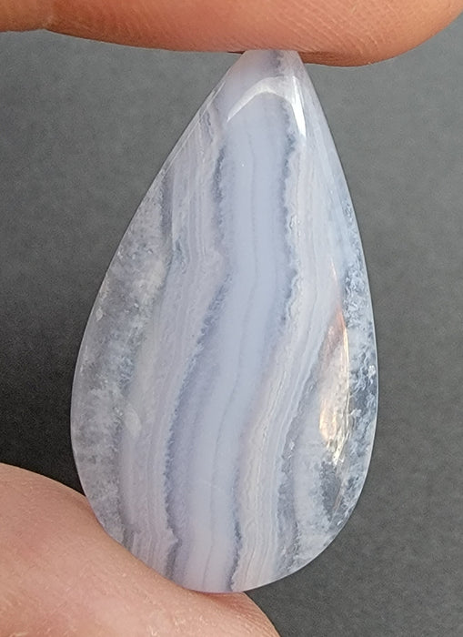Blue Lace Agate Teardrop Cabochon