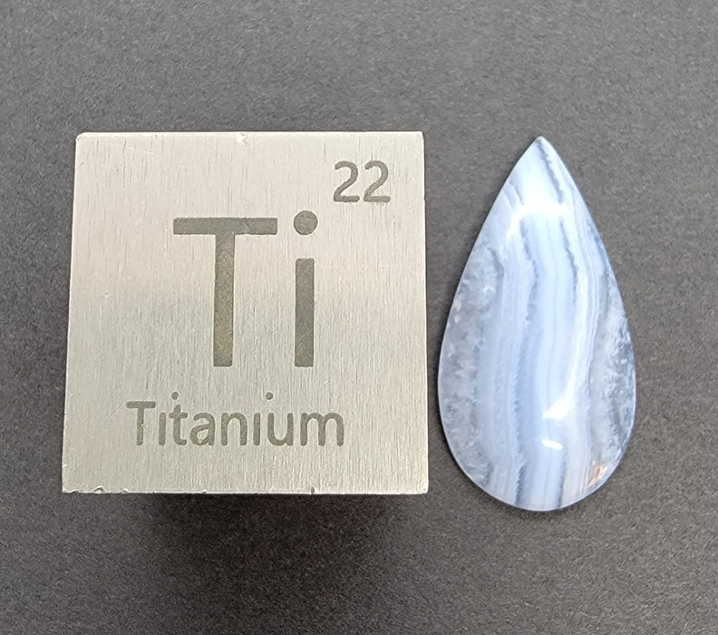 Blue Lace Agate Teardrop Cabochon