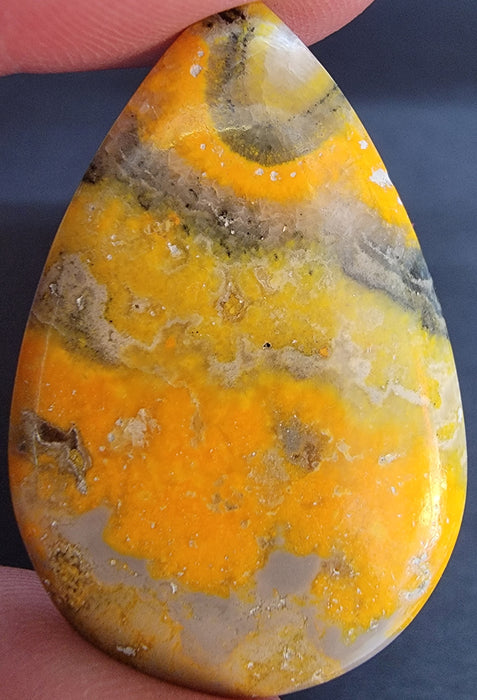 Bumble Bee Jasper Teardrop Cabochon