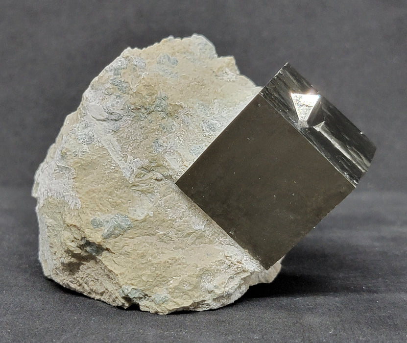 Large Natural Pyrite Cube in Matrix | Spain
