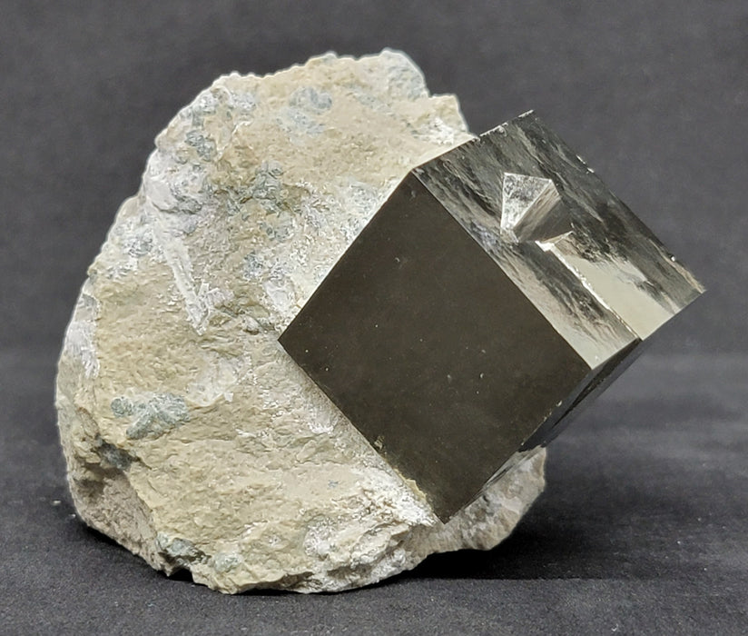 Large Natural Pyrite Cube in Matrix | Spain