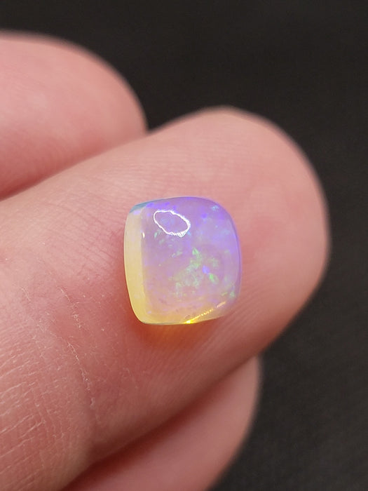 Brilliant Ethiopian Welo Opal Square Cabochon | Ethiopia