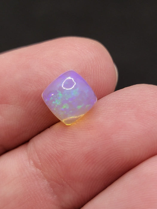 Brilliant Ethiopian Welo Opal Square Cabochon | Ethiopia