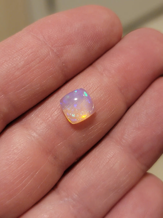 Brilliant Ethiopian Welo Opal Square Cabochon | Ethiopia