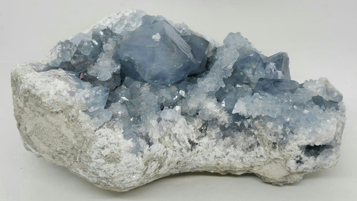 Huge Blue Celestite Geode | Madagascar