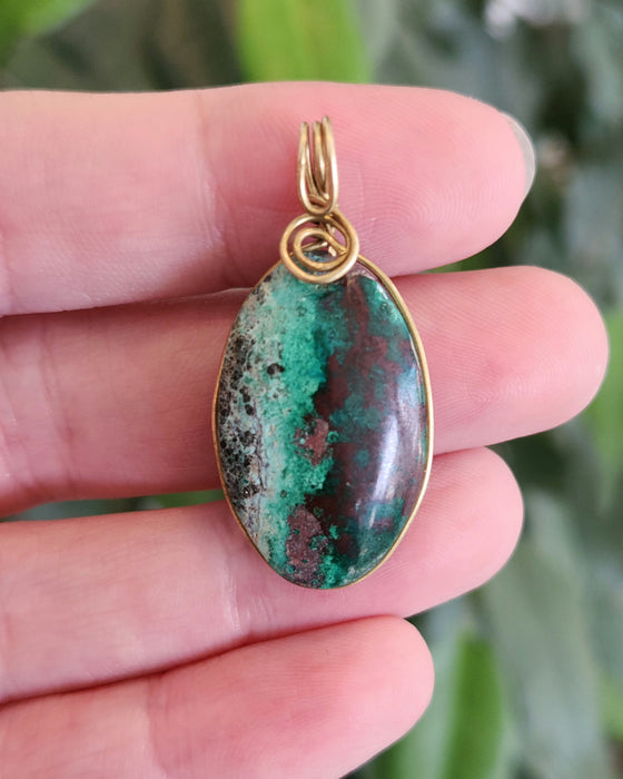 Sonora Sunrise Wire-Wrapped Pendant | Mexico