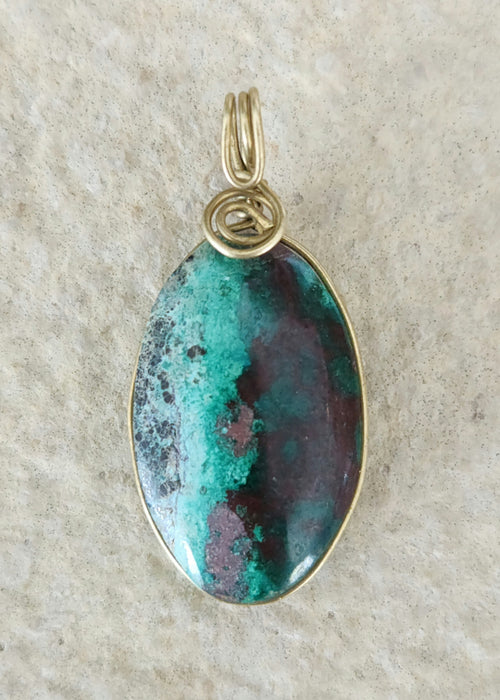 Sonora Sunrise Wire-Wrapped Pendant | Mexico