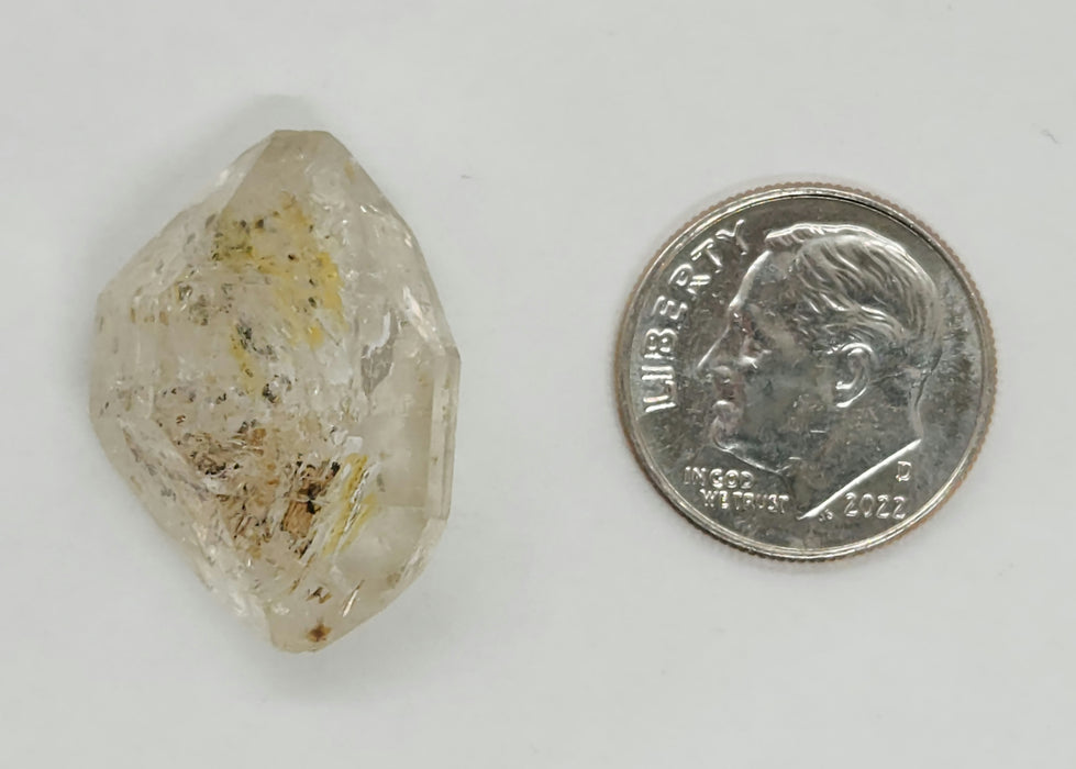 Pakimer Diamond with Fluorescent Petroleum Inclusions | Balochistan, Pakistan
