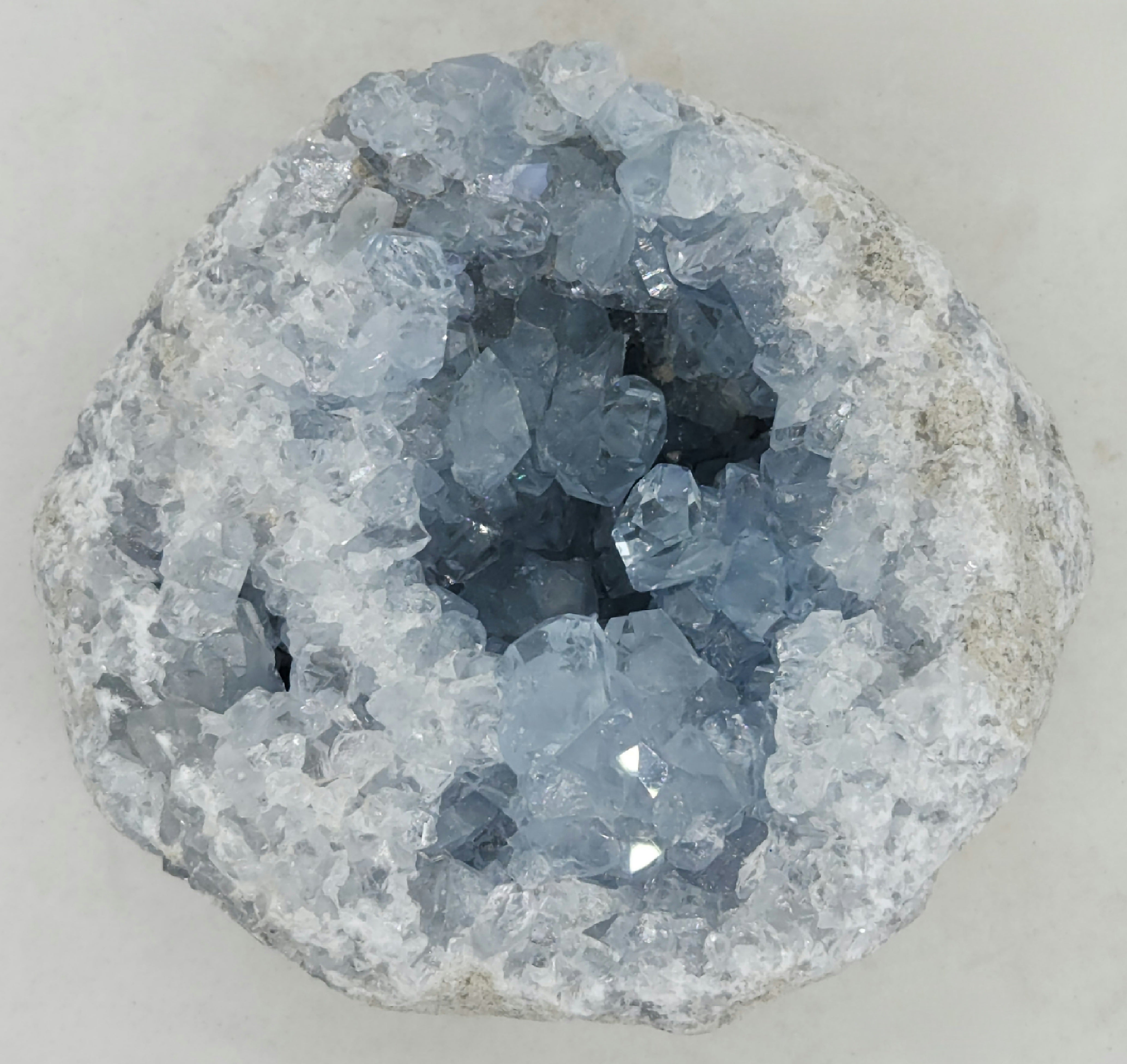 Blue Celestite Geode Madagascar 7094866346139 - Main Image