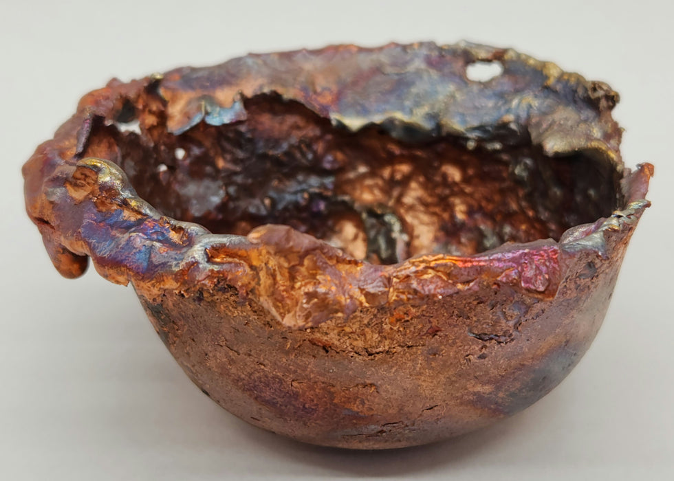 Beautiful Copper Hand Forged Decorative Bowl | Small