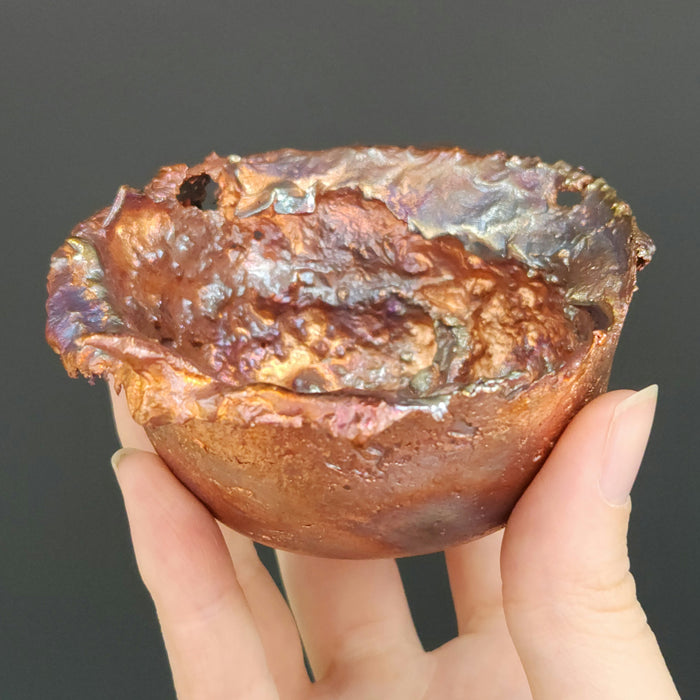 Beautiful Copper Hand Forged Decorative Bowl | Small