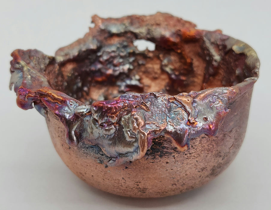 Beautiful Copper Hand Forged Decorative Bowl | Small