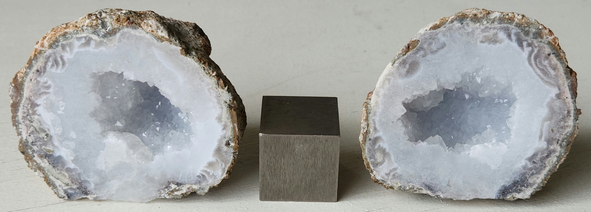 Las Choyas "Coconut" Geode Pair | Mexico