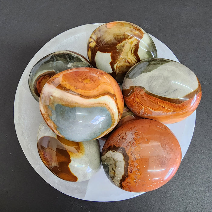 Polychrome Jasper Pebble | Madagascar