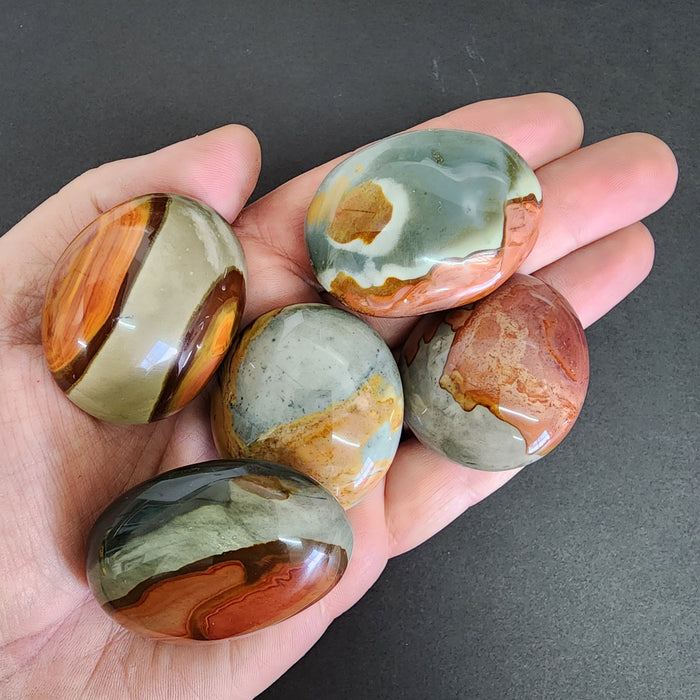 Polychrome Jasper Pebble | Madagascar