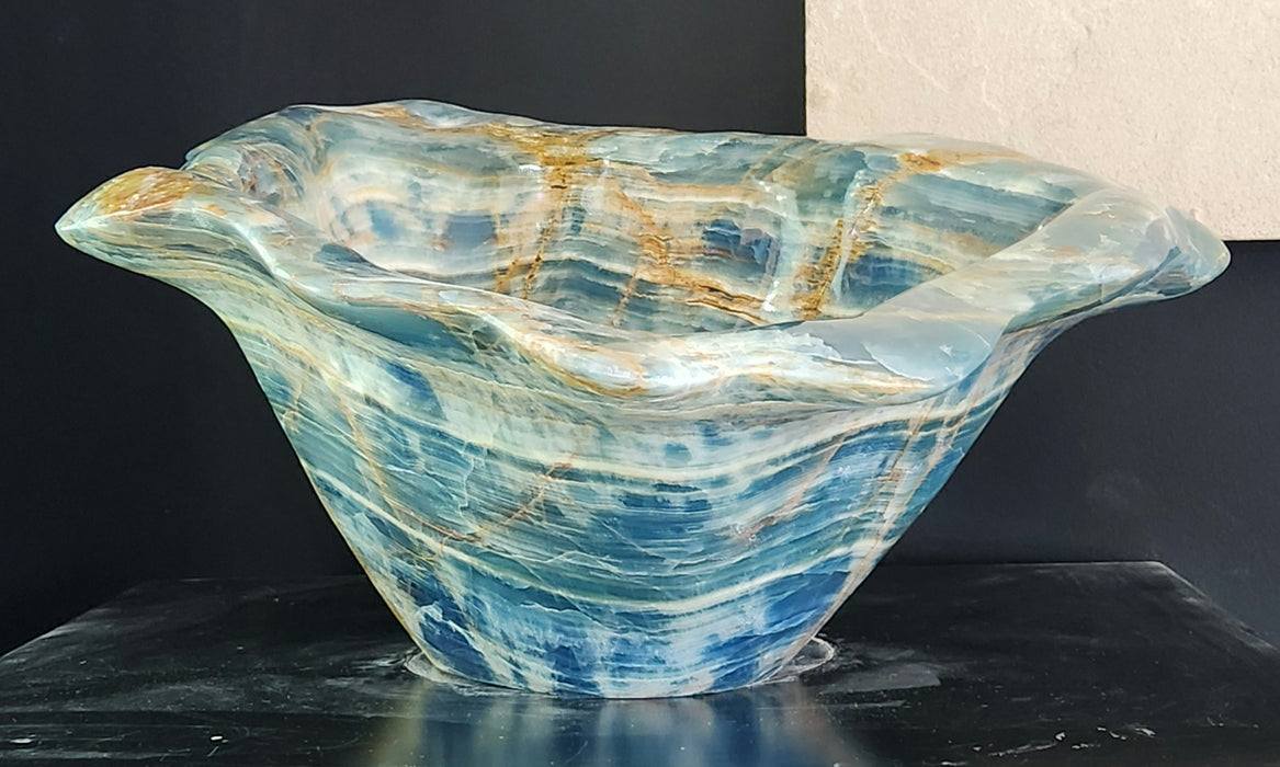 Gorgeous Blue Calcite Bowl | Argentina