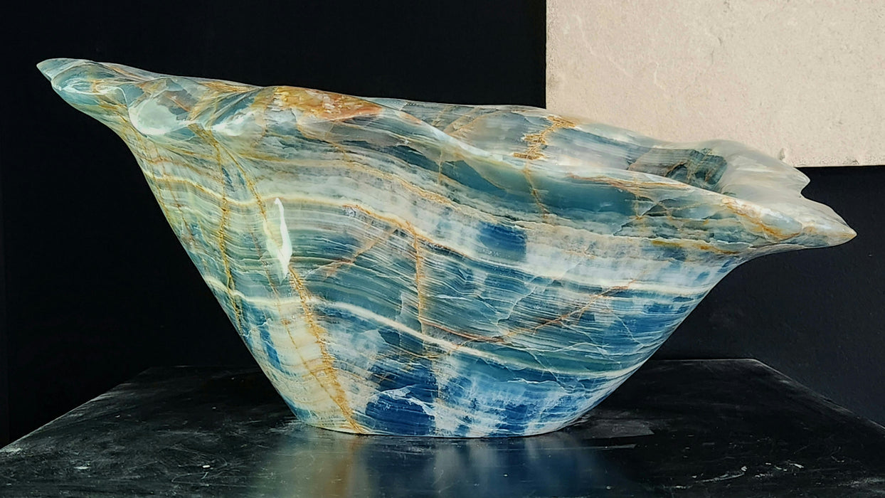 Gorgeous Blue Calcite Bowl | Argentina