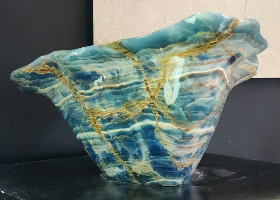 Gorgeous Blue Calcite Bowl | Argentina