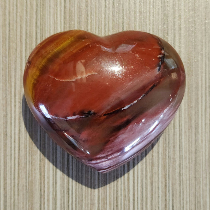 Petrified Wood Hearts | Madagascar