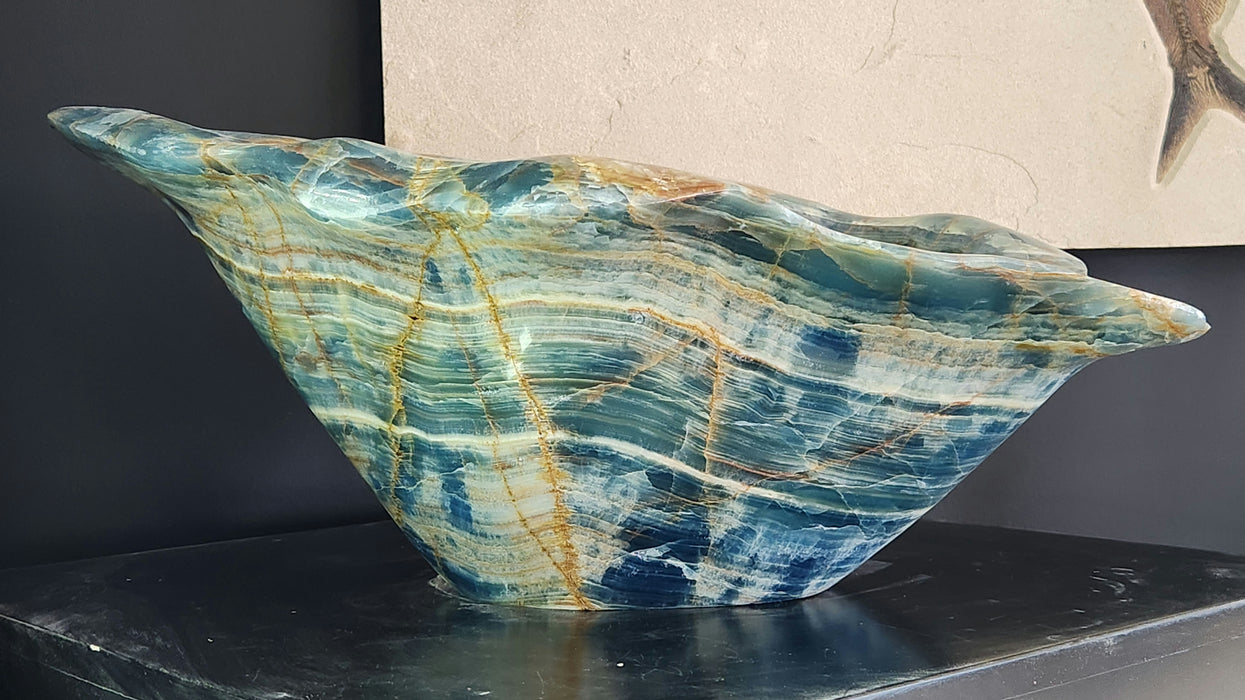 Gorgeous Blue Calcite Bowl | Argentina