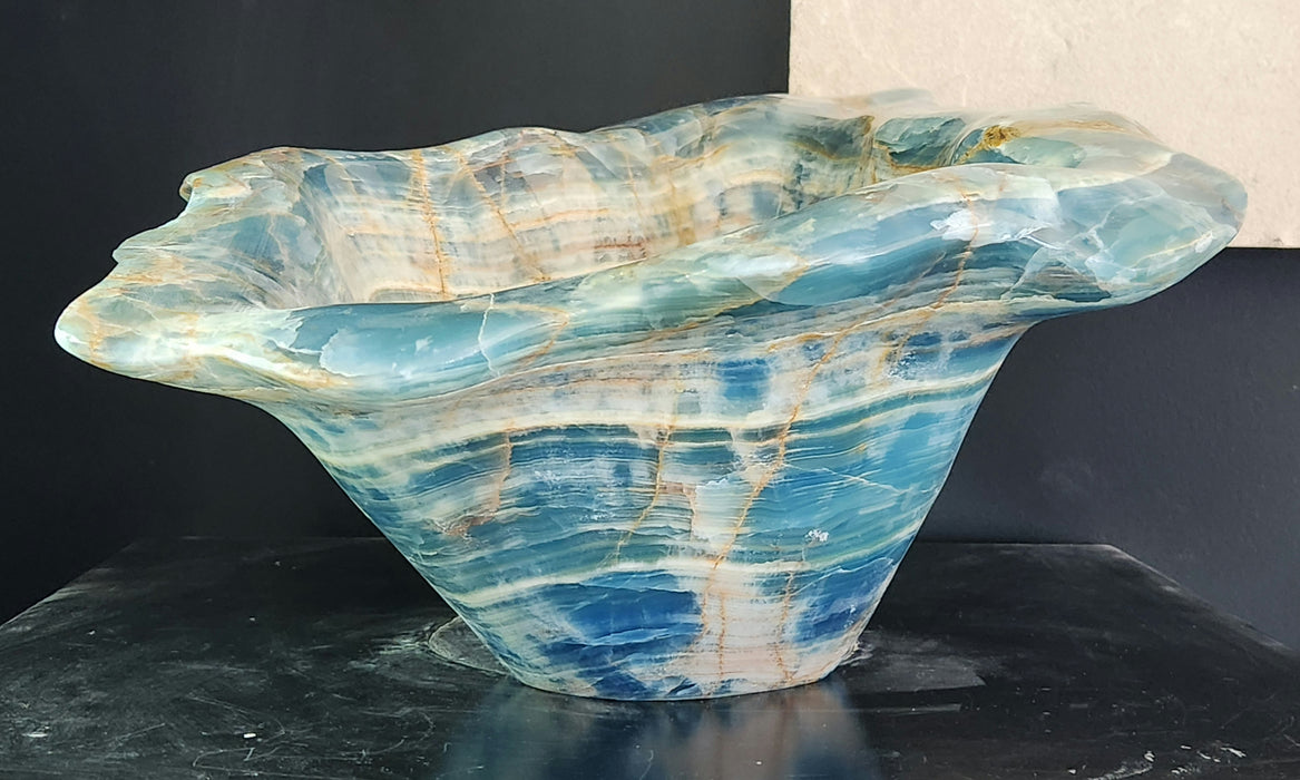 Gorgeous Blue Calcite Bowl | Argentina