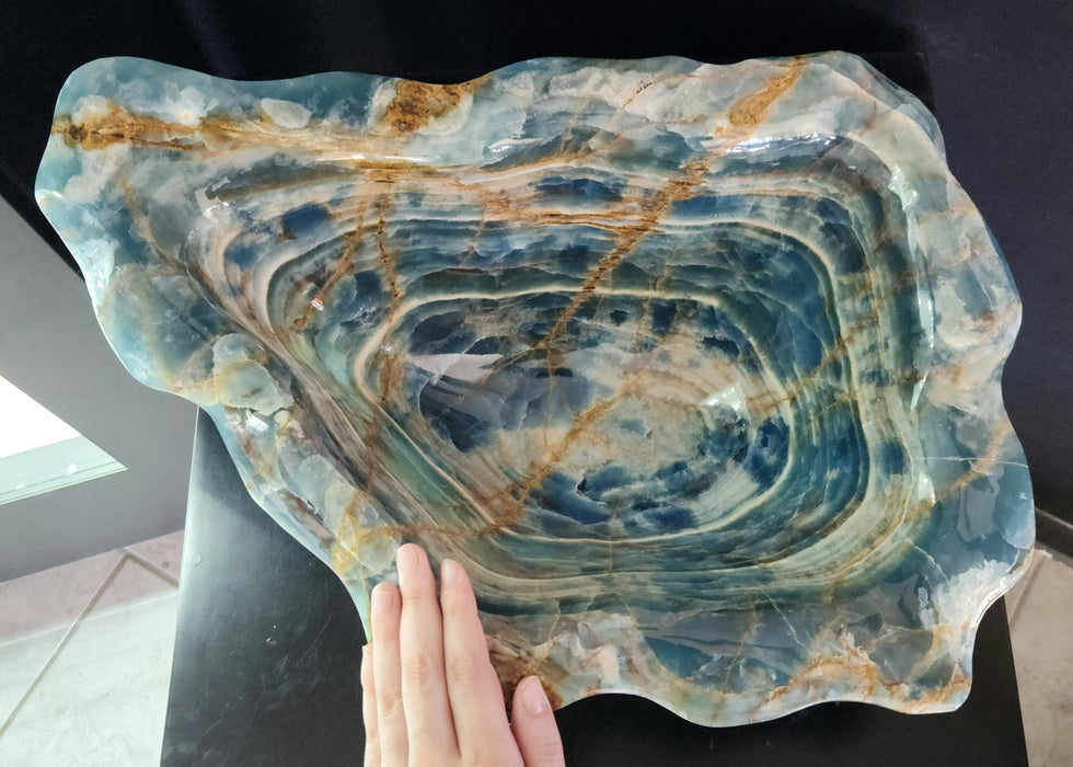 Gorgeous Blue Calcite Bowl | Argentina