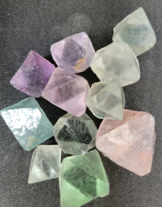 Natural Fluorite Octahedrons
