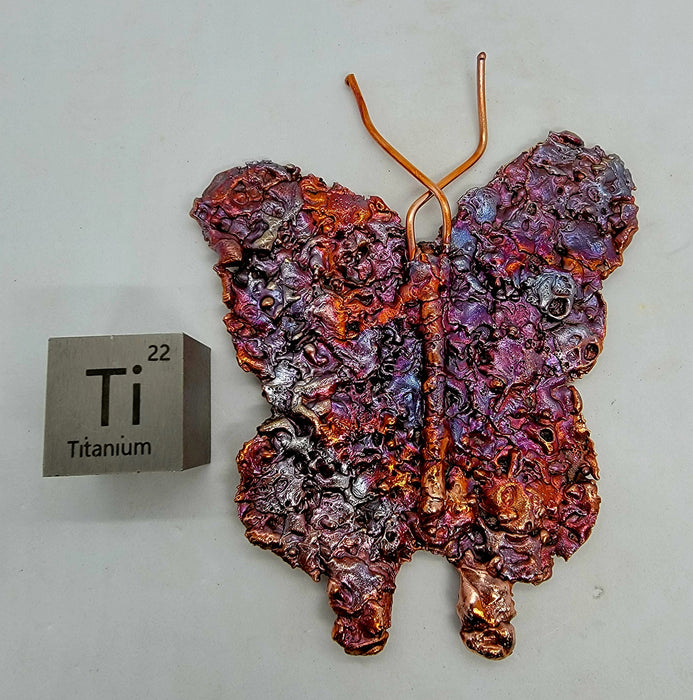 Beautiful Copper Splash Butterfly Art